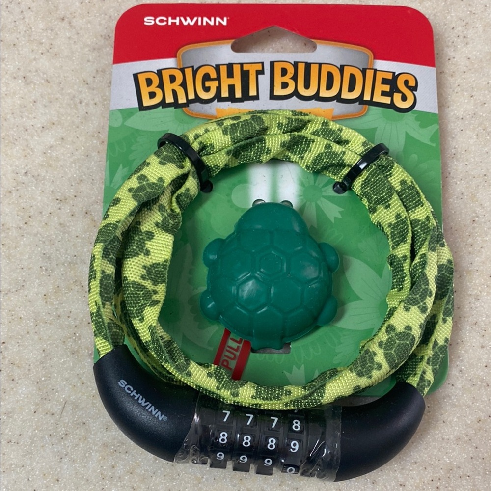 Schwinn Bright Buddies Green Reptile Lock